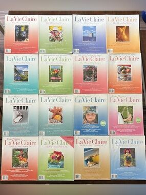 Lot of 16 La Vie Claire Magazines 2004 - 2009.  See description for list.